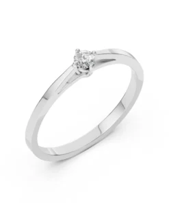 Solitaire Ring (Round), 0.1 ct — 101-10125(3.0)