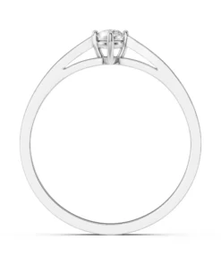 Alternative view of Solitaire Ring (Round), 0.1 ct — 101-10125(3.0)