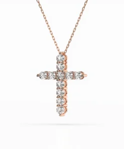 Minimalism Necklace (Round), 1.1 ct — 104-10039(3.0) - Image 8