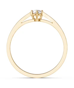 Solitaire Ring (Round), 0.1 ct — 101-10125(3.0) - Image 5