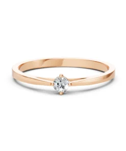 Solitaire Ring (Round), 0.1 ct — 101-10125(3.0) - Image 9