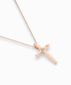 Minimalism Necklace (Round), 0.03 ct — 104-10031 - Image 9