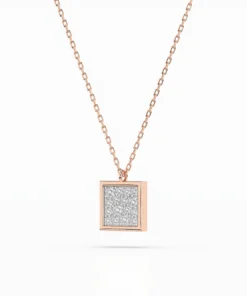 Illusion Necklace (Round), 0.07 ct — 104-10036 - Image 8