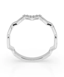 Alternative view of Minimalism Ring (Round), 0.05 ct — 101-10162/1