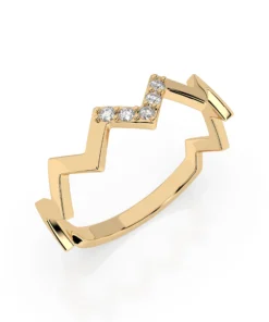 Minimalism Ring (Round), 0.05 ct — 101-10162/1 - Image 4