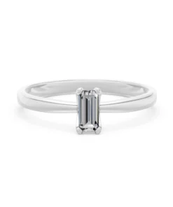 Solitaire Ring, 0.3 ct — 101-10194(0.30)BAQ - Image 3