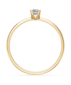 Solitaire Ring, 0.3 ct — 101-10194(0.30)BAQ - Image 5