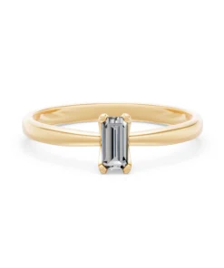 Solitaire Ring, 0.3 ct — 101-10194(0.30)BAQ - Image 6