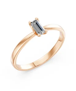 Solitaire Ring, 0.3 ct — 101-10194(0.30)BAQ - Image 7