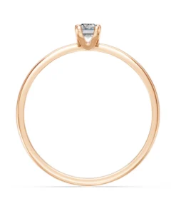 Solitaire Ring, 0.3 ct — 101-10194(0.30)BAQ - Image 8