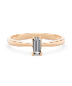 Solitaire Ring, 0.3 ct — 101-10194(0.30)BAQ - Image 9