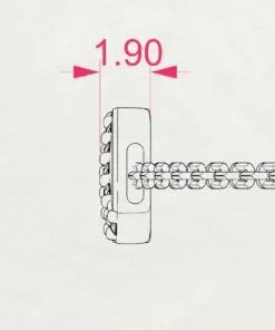 Minimalism Bracelet (Round), 0.05 ct — 105-10009 - Image 10
