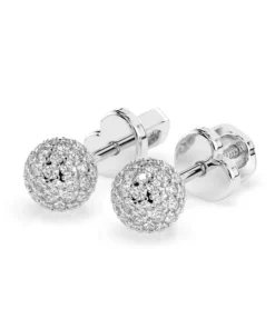 Illusion Earring (Round), 0.46 ct — 102-10090 - Image 3