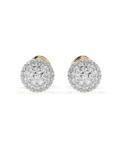 Illusion Earring (Round), 0.46 ct — 102-10090 - Image 4