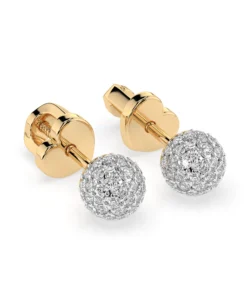 Illusion Earring (Round), 0.46 ct — 102-10090 - Image 5