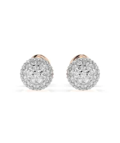 Illusion Earring (Round), 0.46 ct — 102-10090 - Image 7