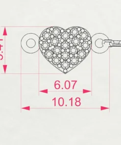 Minimalism Bracelet (Round), 0.09 ct — 105-10012 - Image 10