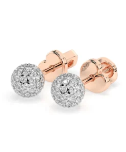 Illusion Earring (Round), 0.46 ct — 102-10090 - Image 9