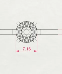 Solitaire Eternity Ring (Round), 0.15 ct — 101-10017/1(3.4) - Image 10