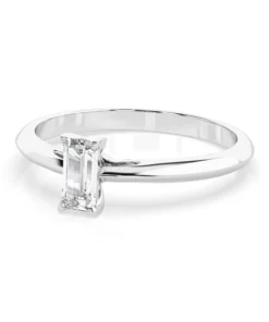 Solitaire Ring (Baguette), 0.3 ct — 101-10190(0.30)BAQ - Image 3