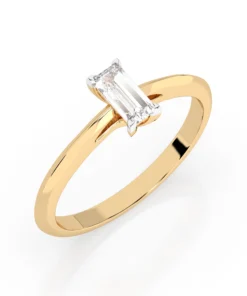 Solitaire Ring (Baguette), 0.3 ct — 101-10190(0.30)BAQ - Image 4