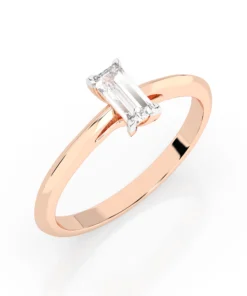 Solitaire Ring (Baguette), 0.3 ct — 101-10190(0.30)BAQ - Image 7