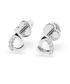 Minimalism Earring (Round), 0.05 ct — 102-10061 - Image 3
