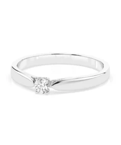 Solitaire Ring (Round), 0.08 ct — 101-10046(2.7) - Image 3