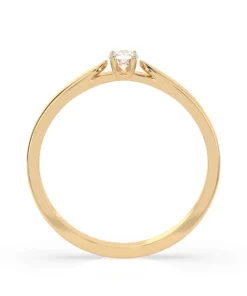 Solitaire Ring (Round), 0.08 ct — 101-10046(2.7) - Image 5