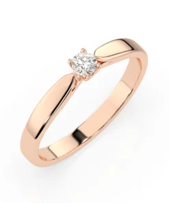 Solitaire Ring (Round), 0.08 ct — 101-10046(2.7) - Image 7