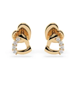 Minimalism Earring (Round), 0.05 ct — 102-10061 - Image 4
