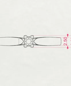 Solitaire Ring (Round), 0.08 ct — 101-10046(2.7) - Image 10