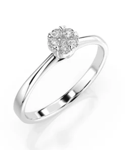 Illusion Ring (Round), 0.03 ct — 101-10015/1(2.0)
