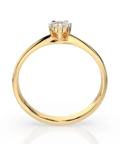 Illusion Ring (Round), 0.03 ct — 101-10015/1(2.0) - Image 5