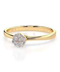 Illusion Ring (Round), 0.03 ct — 101-10015/1(2.0) - Image 6