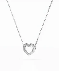 Alternative view of Minimalism Necklace (Round), 0.09 ct — 104-10051
