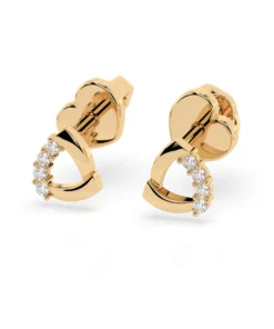 Minimalism Earring (Round), 0.05 ct — 102-10061 - Image 6
