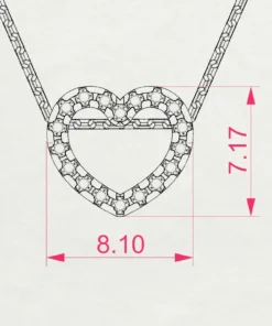 Minimalism Necklace (Round), 0.09 ct — 104-10051 - Image 10
