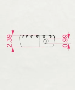 Minimalism Necklace (Round), 0.09 ct — 104-10051 - Image 11