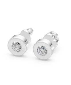 Alternative view of Solitaire Butterfly Earring, 0.4 ct — 102-10050(3.7)