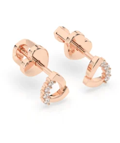 Minimalism Earring (Round), 0.05 ct — 102-10061 - Image 8