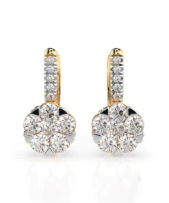 Illusion Earring (Round), 0.3 ct — 102-10015/4(3.4) - Image 4