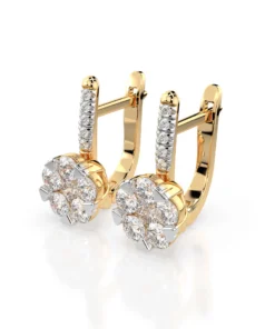 Illusion Earring (Round), 0.3 ct — 102-10015/4(3.4) - Image 5