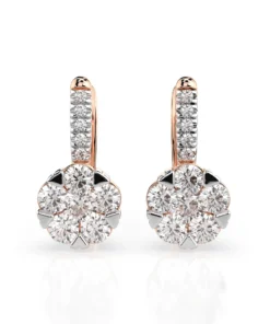 Illusion Earring (Round), 0.3 ct — 102-10015/4(3.4) - Image 7