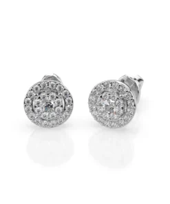 Illusion Earring (Round), 0.12 ct — 102-10018(2.5)