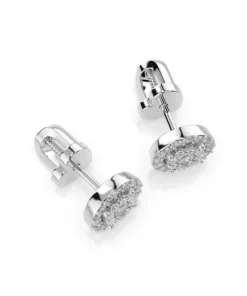 Illusion Earring (Round), 0.12 ct — 102-10018(2.5) - Image 3