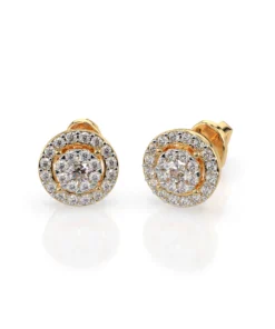 Illusion Earring (Round), 0.12 ct — 102-10018(2.5) - Image 4