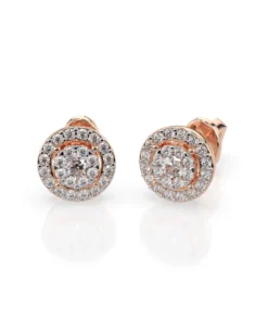 Illusion Earring (Round), 0.12 ct — 102-10018(2.5) - Image 7
