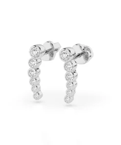 Alternative view of Eternity Earring (Round), 0.03 ct — 102-10031
