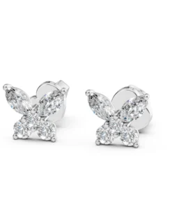 Alternative view of Illusion Earring (Marquise), 0.4 ct — 102-10192